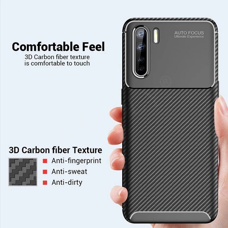For Oppo F15 Case Soft TPU Silicone Anti-knock Bumper Carbon Fiber Matte Texture Back Cover For Oppo F15 Phone Case For Oppo F15
For Oppo F15 Case Soft TPU Silicone Anti-knock Bumper Carbon Fiber Matte Texture Back Cover For Oppo F15 Phone Case For Oppo F15