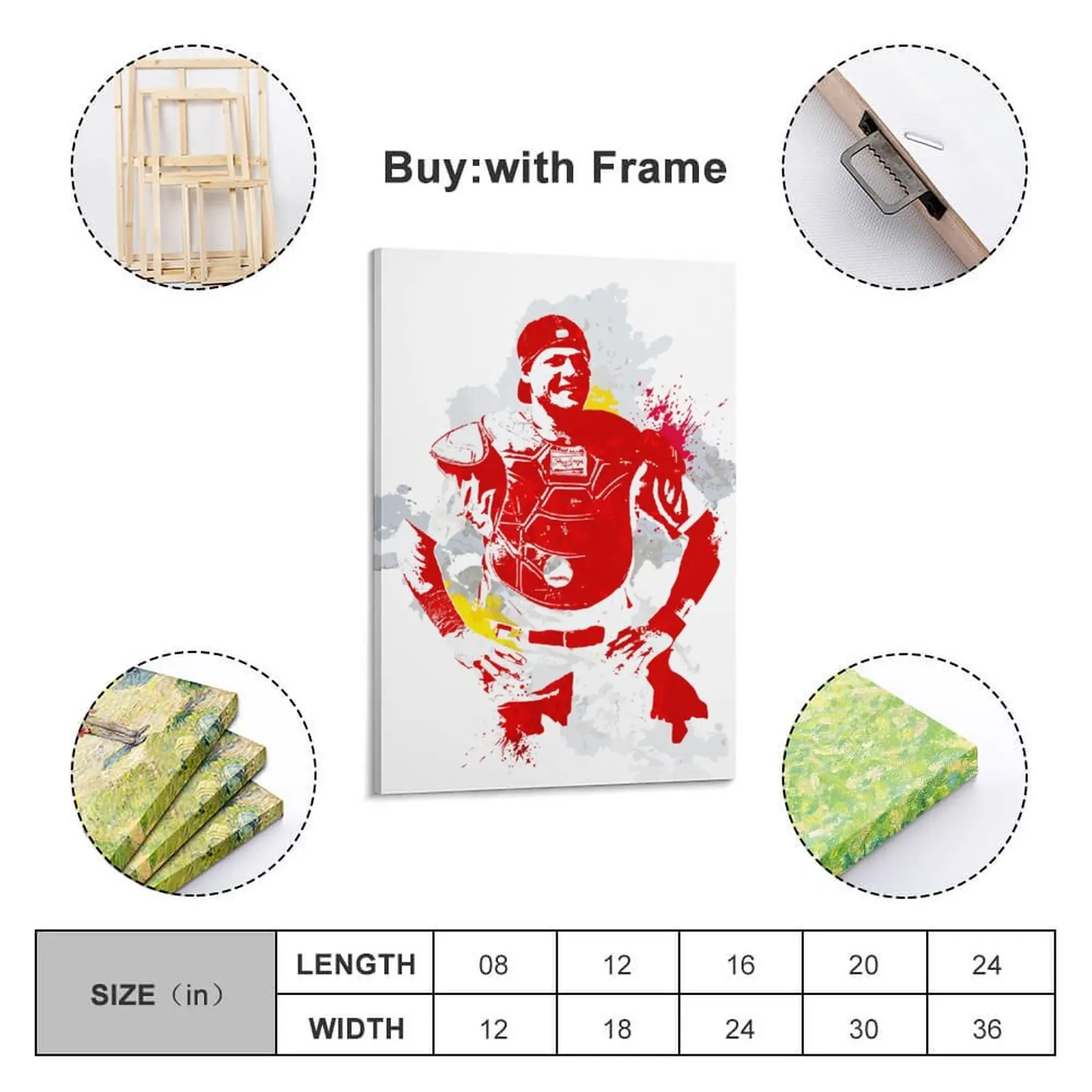 Posters Decor Print 4 Yadier MolinaPainting Canvas Hang A Picture With Frame Vertical Modern Home for Living Room Wall Room
Posters Decor Print 4 Yadier MolinaPainting Canvas Hang A Picture With Frame Vertical Modern Home for Living Room Wall Room