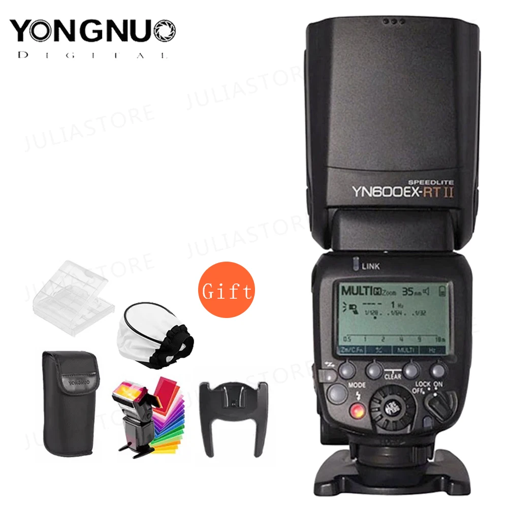 Оригинальная вспышка YONGNUO YN600EX RT II 2 4G Wireless HSS 1/8000s Master TTL для камеры Canon 600EX