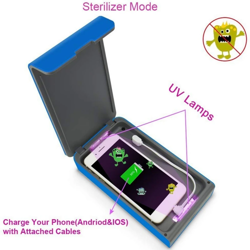 Дезинфицирующее средство для смартфона УФ светильник стерилизатор сотового