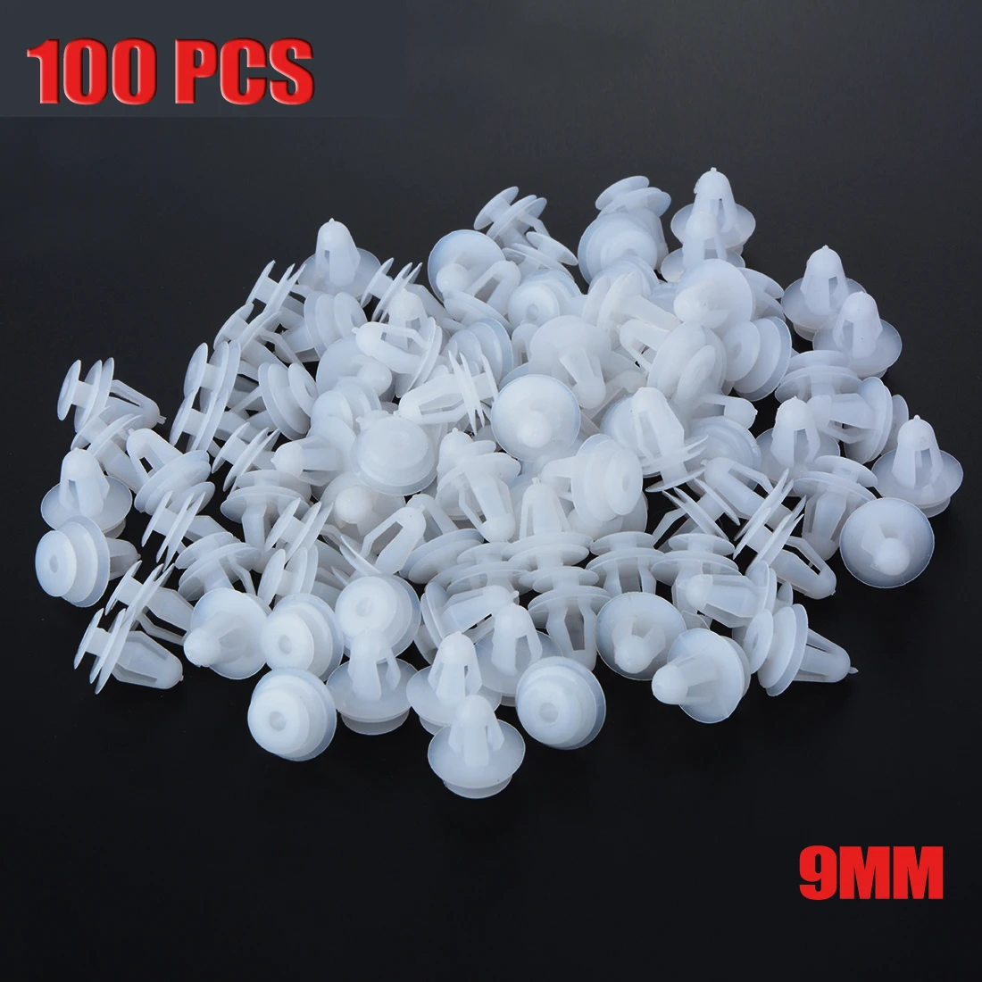 100Pcs 9mm Car Door Hole Bumper Cover Auto Screw Plastic Fastener Clips Rivets For Car Fenders Bumpers Door Or Other Car Surface
100Pcs 9mm Car Door Hole Bumper Cover Auto Screw Plastic Fastener Clips Rivets For Car Fenders Bumpers Door Or Other Car Surface