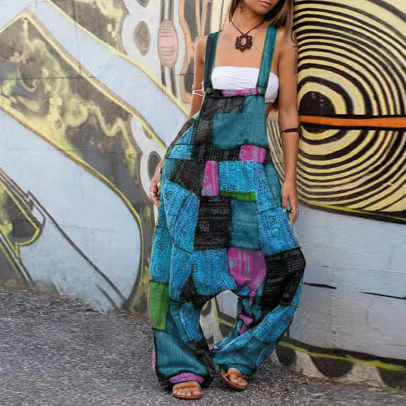 Women Overalls Boho Print Romper Long Playsuit Button Loose Overalls Pocket Jumpsuit Body Mujer Streetwear Jumpsuits D4
Women Overalls Boho Print Romper Long Playsuit Button Loose Overalls Pocket Jumpsuit Body Mujer Streetwear Jumpsuits D4