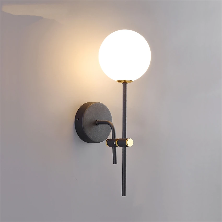 Nordic Minimalist Luxury Wall Lamps Living Room Background Wall Hotel Aisle Staircase Lamp Home Bedroom Bedside Glass Wall Light 
Nordic Minimalist Luxury Wall Lamps Living Room Background Wall Hotel Aisle Staircase Lamp Home Bedroom Bedside Glass Wall Light