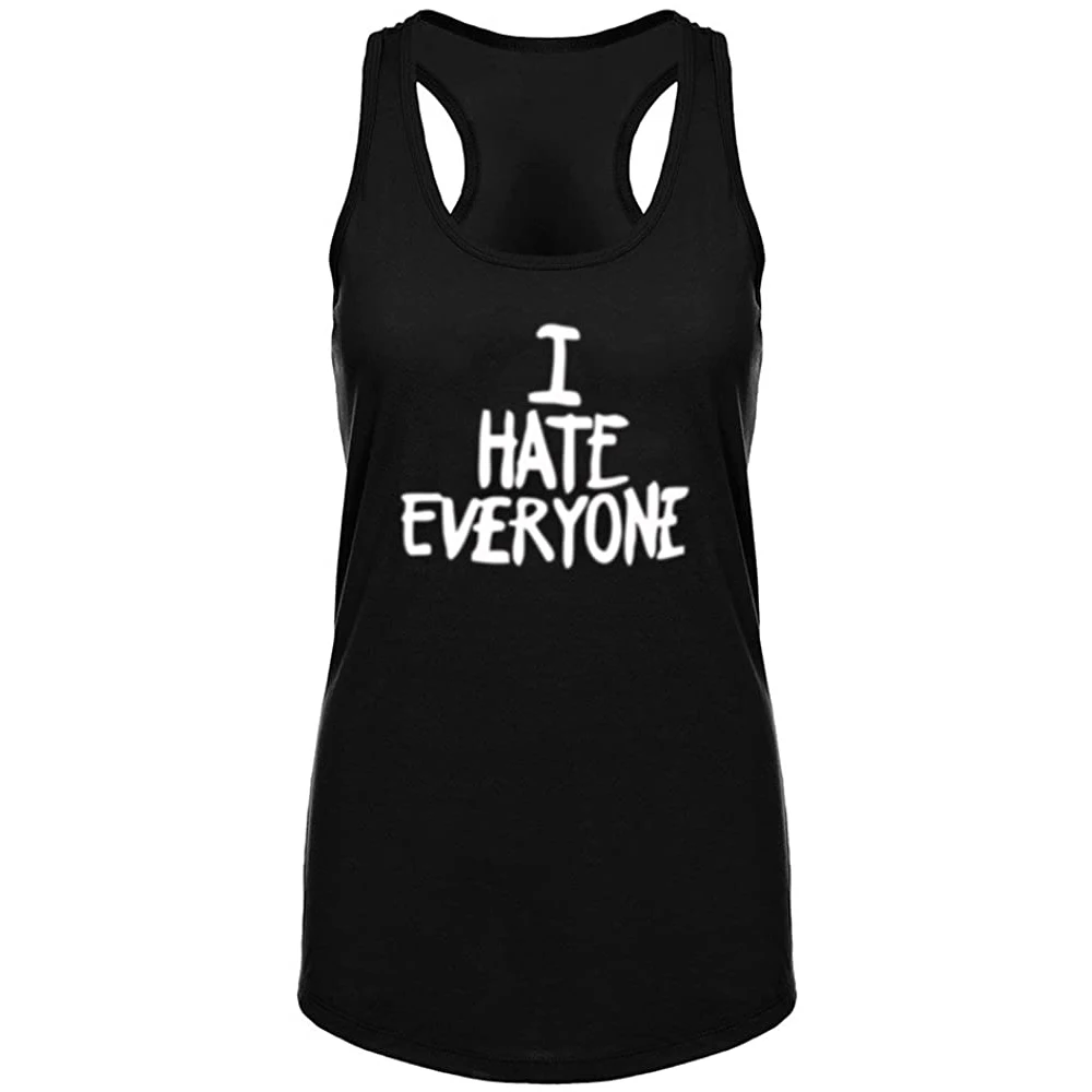 Lyprerazy Women's I Hate Everyone Fitness Workout Racerback Tank Tops Summer Funny Letter Print Tank Top
Lyprerazy Women's I Hate Everyone Fitness Workout Racerback Tank Tops Summer Funny Letter Print Tank Top