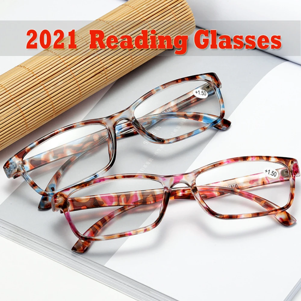 

2021 New Reading Glasses Women Men Presbyopia Anti Blue Ray Light Eyeglasses Diopter Hyperopia Prescription Eyewear