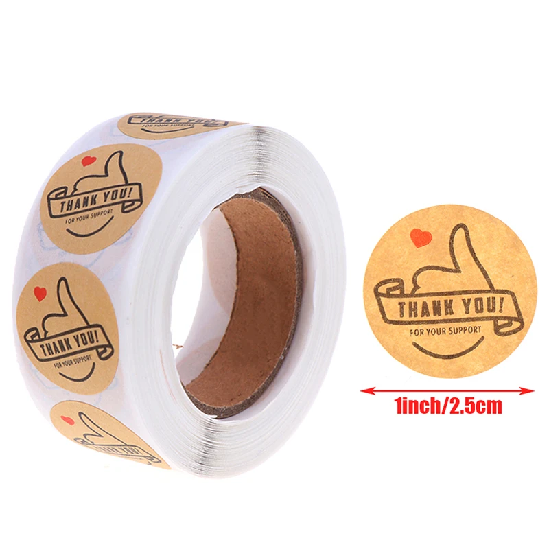 500 pcs/roll Round Natural Kraft Thank You Sticker Seal Labes Sticker Packaging Stickers
500 pcs/roll Round Natural Kraft Thank You Sticker Seal Labes Sticker Packaging Stickers