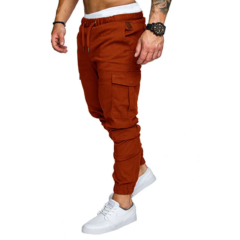 High Street Solid Color Men Casual Trousers Workwear Multi-Pocket Trousers Men's Woven Fabric Casual Trousers Drawstring Pants
High Street Solid Color Men Casual Trousers Workwear Multi-Pocket Trousers Men's Woven Fabric Casual Trousers Drawstring Pants