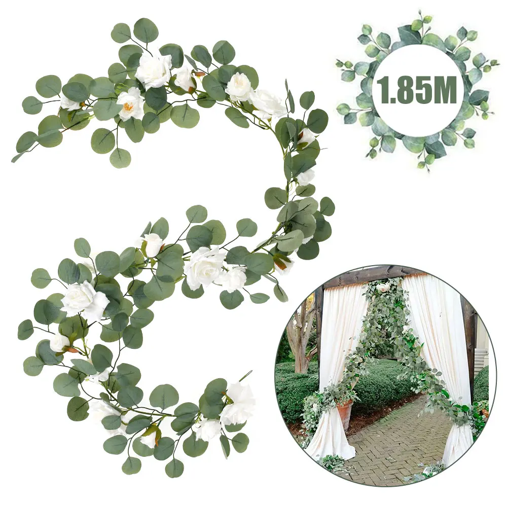 1.85M Artificial Rose Vine Hanging Flowers for Wall Christmas Rattan Fake Plants Leaves Garland Romantic Wedding Home Decoration
1.85M Artificial Rose Vine Hanging Flowers for Wall Christmas Rattan Fake Plants Leaves Garland Romantic Wedding Home Decoration