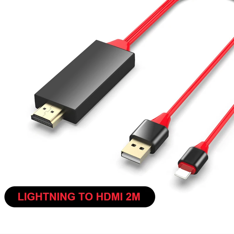 HDMI кабель HD 1080P конвертер адаптер usb-кабель для iPhone iPad MHL Android телефон | Электроника
