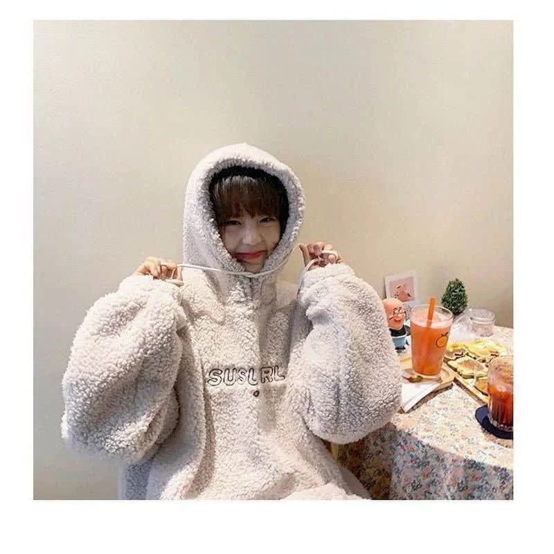 Faux lamb velvet hoodie women 2020 new autumn winter plus velvet thickened girlfriends solid color thick student sweatshirt warm
Faux lamb velvet hoodie women 2020 new autumn winter plus velvet thickened girlfriends solid color thick student sweatshirt warm