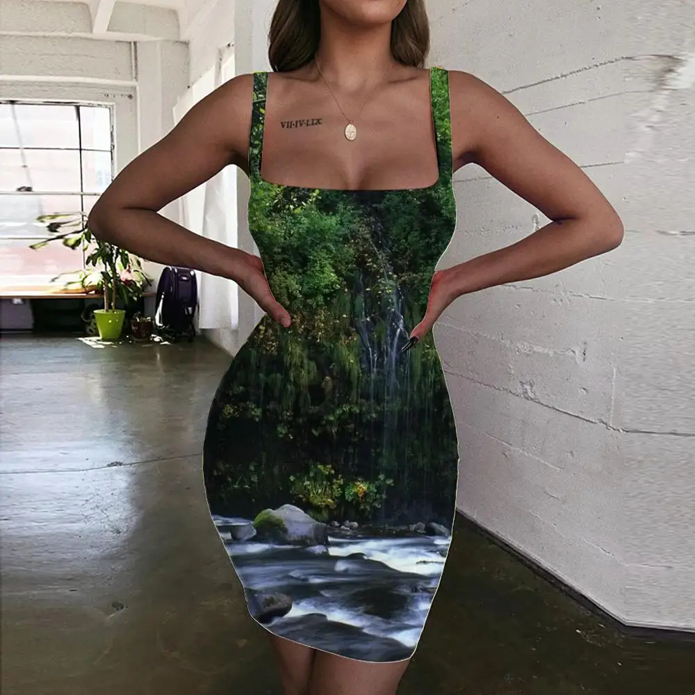 Giyu Brand Forest Dress Women Landscape 3d Print Fishing Sundress Womens Clothing Club Short Korean Style Fashion
Giyu Brand Forest Dress Women Landscape 3d Print Fishing Sundress Womens Clothing Club Short Korean Style Fashion
