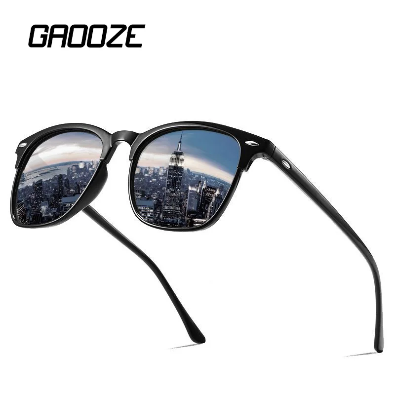 

GAOOZE Vintage Polarized Sunglasses Men Women Brand Designer Retro Square Car Driving Glasses Aviator Shades Male Eyeglasses 32