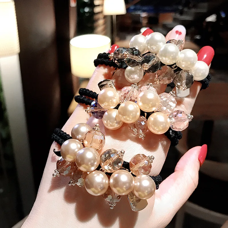Korean Crystal Hair String Small Fresh Temperament Rubber Band Girl Hair Ring Accessories Headwear Fashion Elastic Hairpin Women
Korean Crystal Hair String Small Fresh Temperament Rubber Band Girl Hair Ring Accessories Headwear Fashion Elastic Hairpin Women