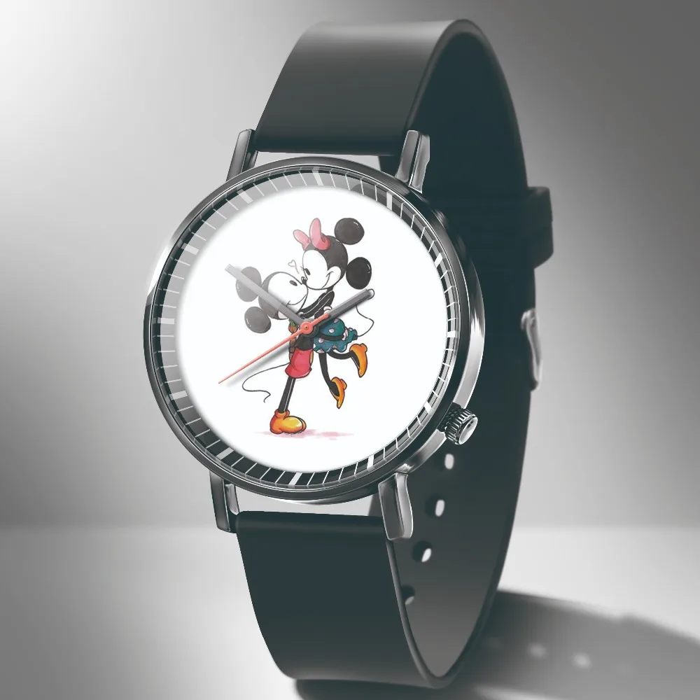 Reloj Mujer Горячая Новая мода Микки часы Аниме нижнее белье с рисунком из мультфильма