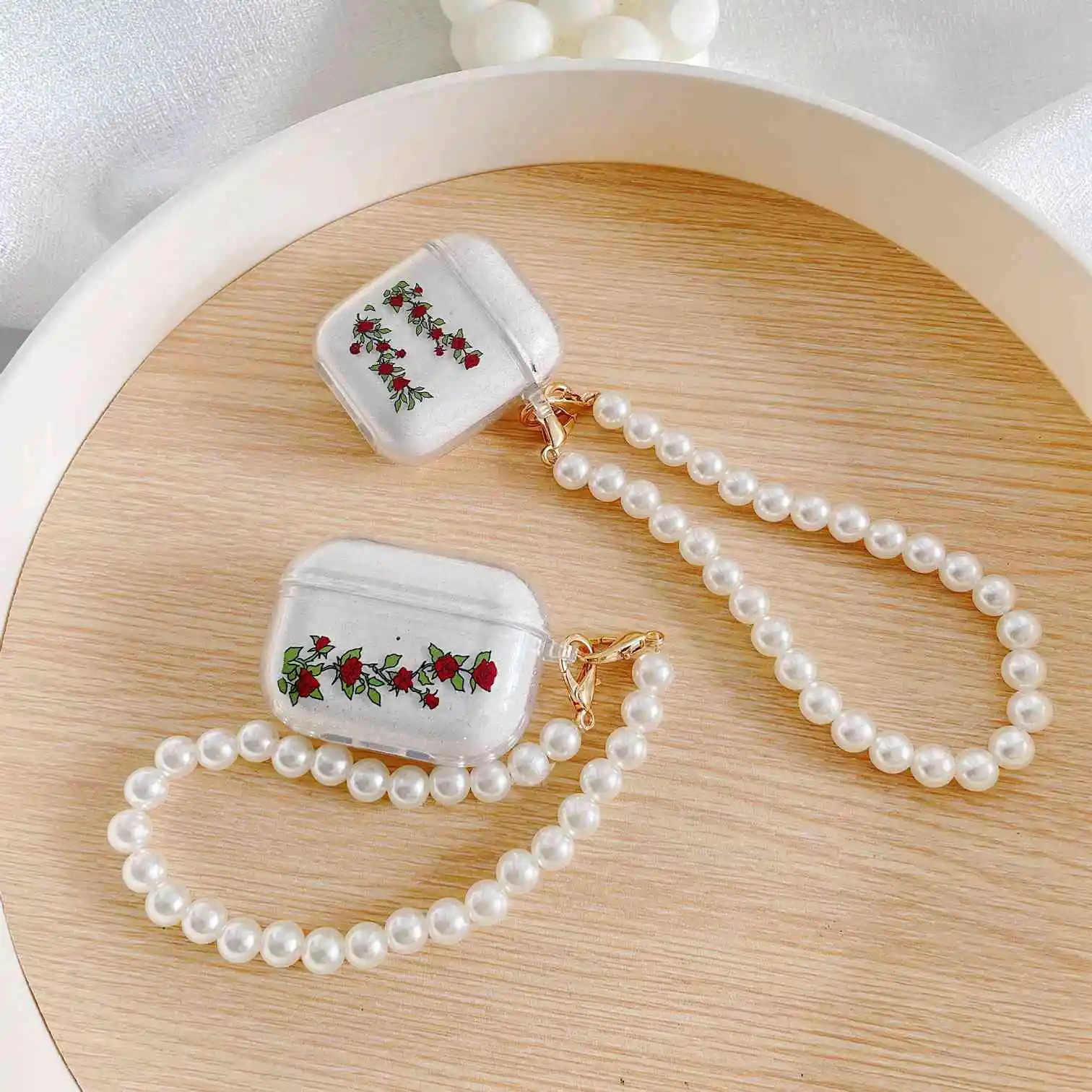 For AirPods PRO / AirPods 2 Protection Case Luxury Cute Pearl Korea rose flower Earphone Case Air Pods Case Protect Cover
For AirPods PRO / AirPods 2 Protection Case Luxury Cute Pearl Korea rose flower Earphone Case Air Pods Case Protect Cover