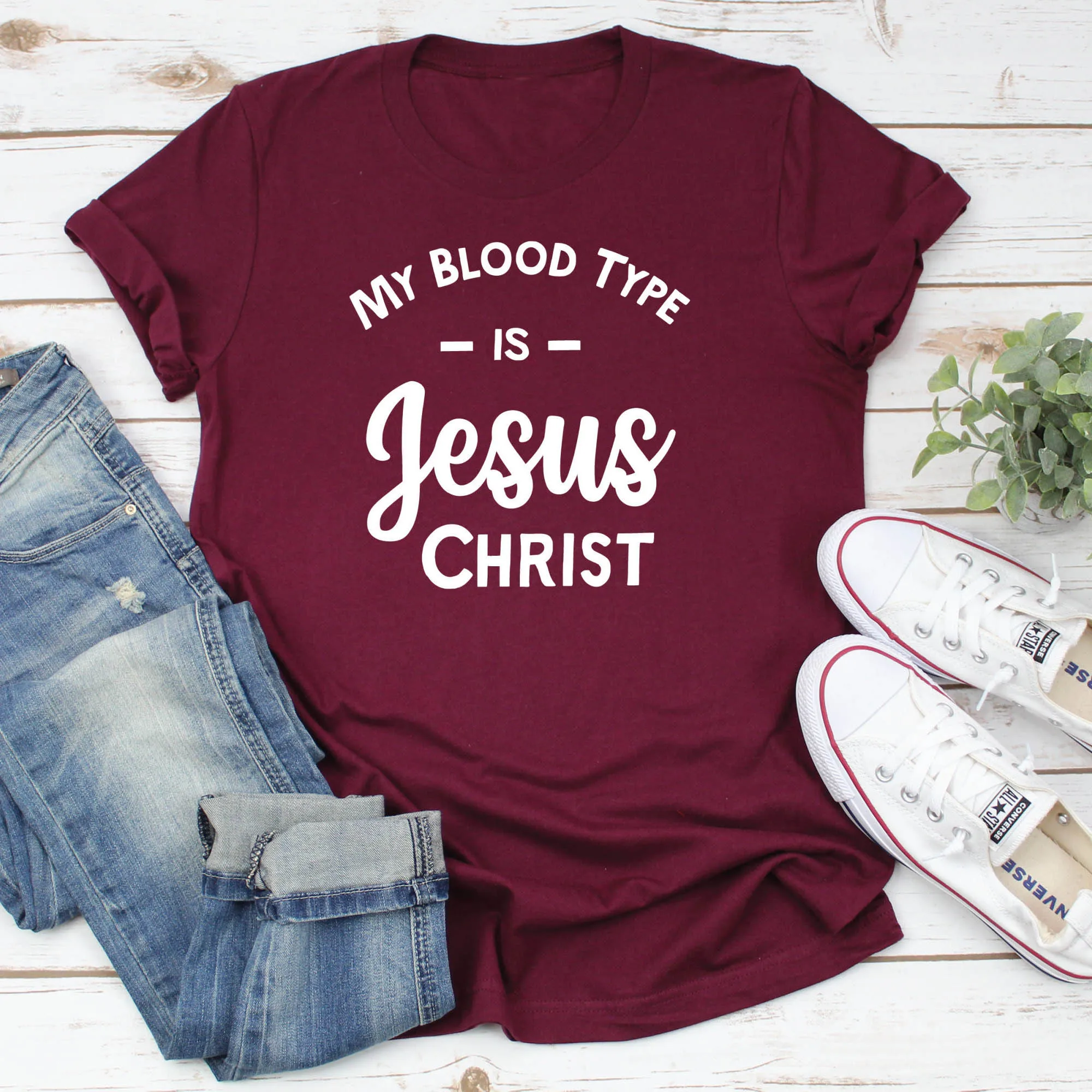 Рубашка с надписью «My blood type is Jesus Christ», христианская одежда, Христианские Футболки, религиозная одежда, топы с надписью «Jesus», «Let's pray», R228
Рубашка с надписью «My blood type is Jesus Christ», христианская одежда, Христианские Футболки, религиозная одежда, топы с надписью «Jesus», «Let's pray», R228
