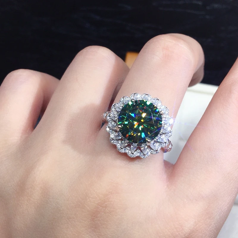 Female Wedding Pair Ring 925 Sterling Silver Jewelry With Luxury Blue Green Moissanite Trend Round Open Rings Anniversary Gifts
Female Wedding Pair Ring 925 Sterling Silver Jewelry With Luxury Blue Green Moissanite Trend Round Open Rings Anniversary Gifts