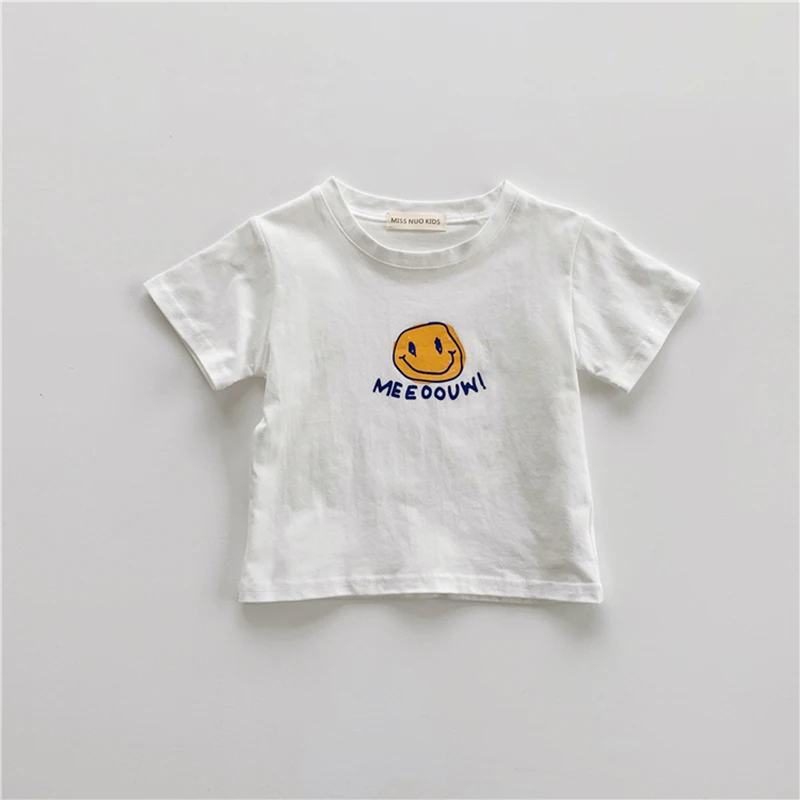 MISS · NUOKIDS Семейные одинаковые наряды детская одежда футболки с улыбающимся лицом из чистого хлопка летняя Детская короткая футболка для дев...
MISS · NUOKIDS Семейные одинаковые наряды детская одежда футболки с улыбающимся лицом из чистого хлопка летняя Детская короткая футболка для дев...