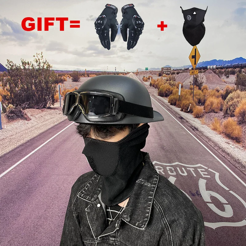 2 Gifts For Adult Open Face Half Helmet Moto Vintage Motorcycle Motorbike Biker Riding Crash Scooter Cruiser Chopper
2 Gifts For Adult Open Face Half Helmet Moto Vintage Motorcycle Motorbike Biker Riding Crash Scooter Cruiser Chopper
