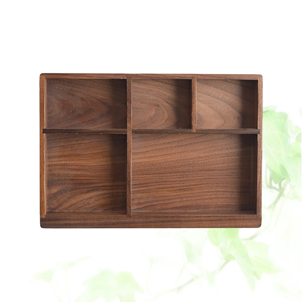 Black Walnut Western-style Drawer Type Cutlery Storage Box Desktop Wood Storage Tray Tableware Organizer - 24x16.8x2.5cm ( 
Black Walnut Western-style Drawer Type Cutlery Storage Box Desktop Wood Storage Tray Tableware Organizer - 24x16.8x2.5cm (