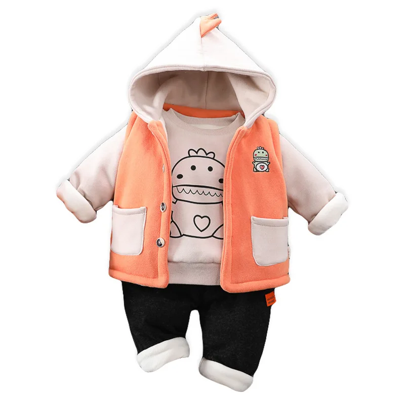 Children's Winter Wear Comfortable Cotton Padded and Thickened Cotton Coat, Waistcoat and Cotton Trousers Set
Children's Winter Wear Comfortable Cotton Padded and Thickened Cotton Coat, Waistcoat and Cotton Trousers Set