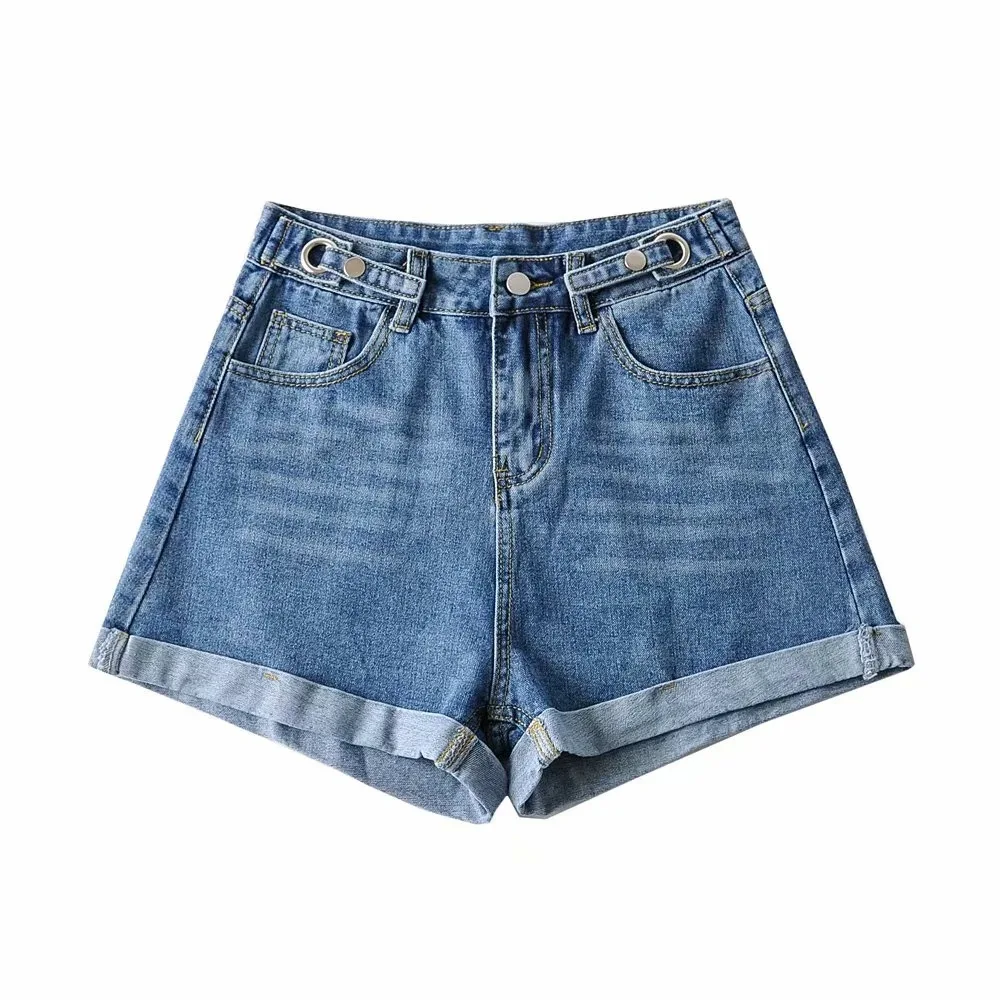 Summer New Korean Style Adjustable High Waist the Print of Cat's Paw Flanging Denim Shorts Free Delivery
Summer New Korean Style Adjustable High Waist the Print of Cat's Paw Flanging Denim Shorts Free Delivery