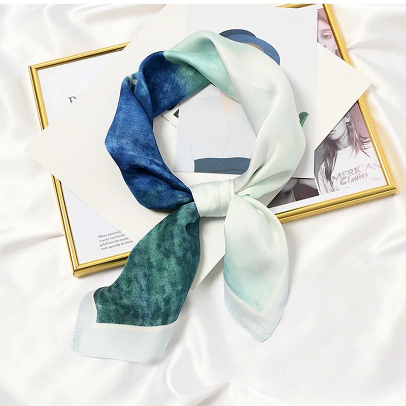 Silk Scarf Women 70 x 70cm Summer Shawls Wraps Fashion Print Lady Office Small Hair Neck Scarves 2021 New
Silk Scarf Women 70 x 70cm Summer Shawls Wraps Fashion Print Lady Office Small Hair Neck Scarves 2021 New