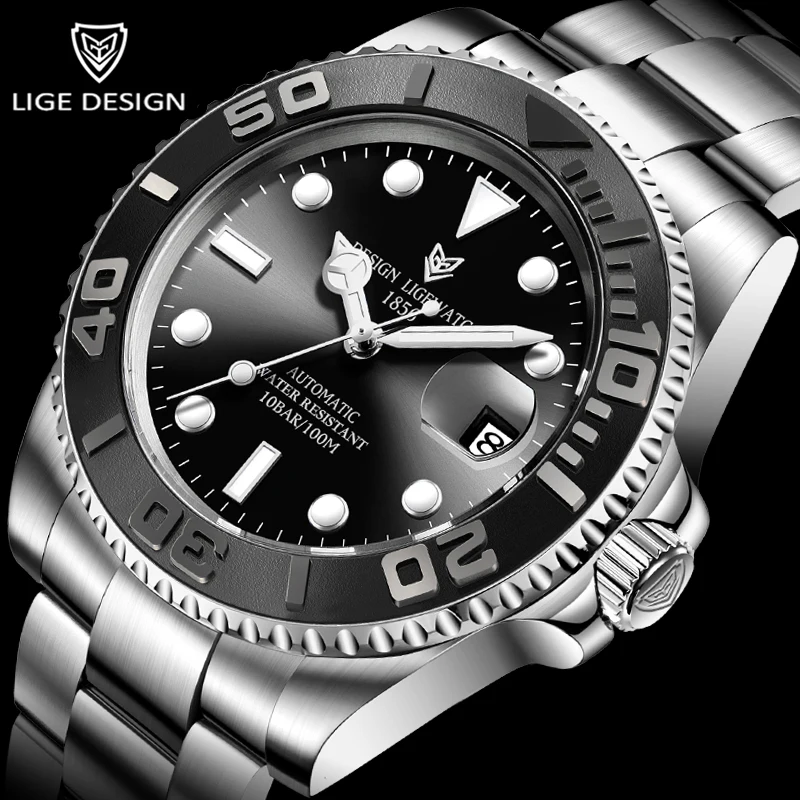 Новинка 2020, Мужские автоматические часы LIGE, роскошные механические наручные часы с сапфировым стеклом из нержавеющей стали 316, водонепрониц...
Новинка 2020, Мужские автоматические часы LIGE, роскошные механические наручные часы с сапфировым стеклом из нержавеющей стали 316, водонепрониц...