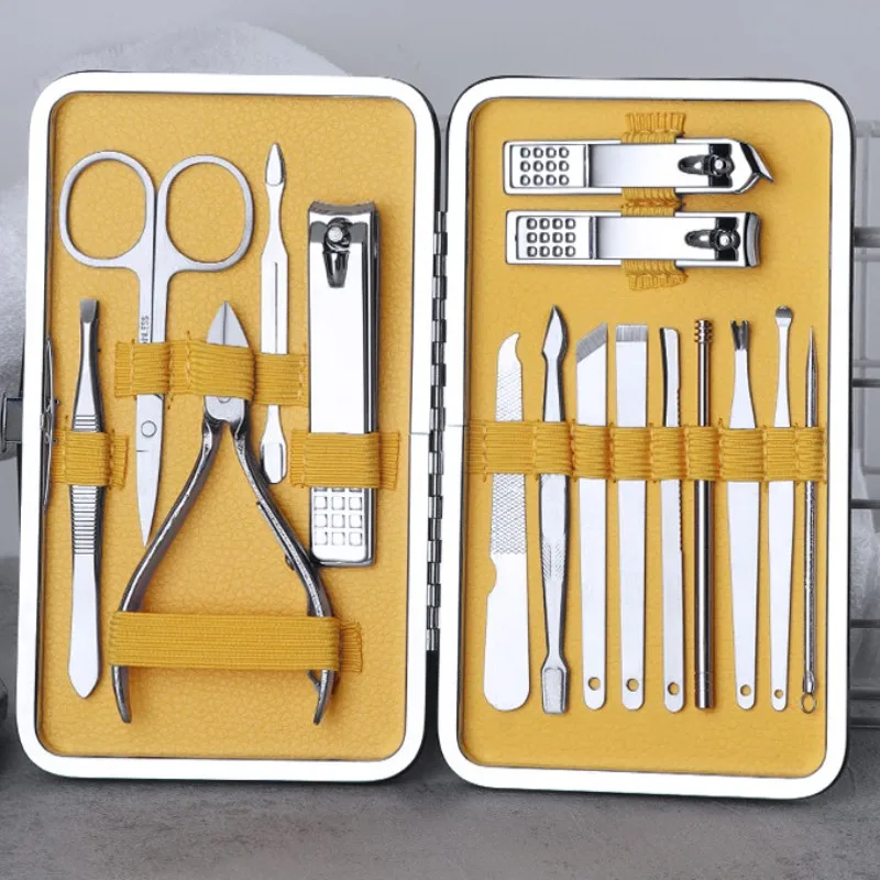 16pcs Professional Nail Tools Sets Steel Nail Clippers Pedicure Kit High Quality Multifunctional Portable Manicure Cutter Nail
16pcs Professional Nail Tools Sets Steel Nail Clippers Pedicure Kit High Quality Multifunctional Portable Manicure Cutter Nail