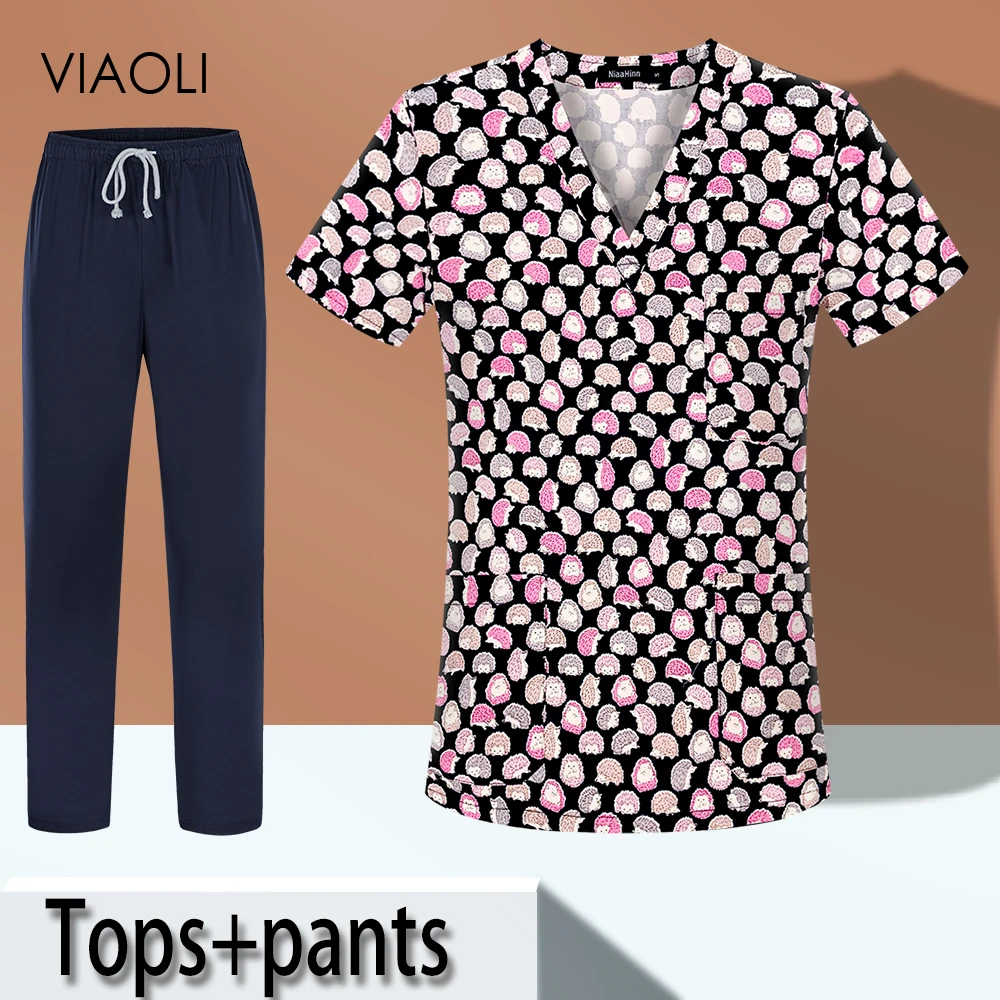Unisex 100% Cotton V-Neck Pet Grooming Scrubs Tops High Quality Spa Uniforms Scrubs Women Work-wear Beauty Salon Work Clothing
Unisex 100% Cotton V-Neck Pet Grooming Scrubs Tops High Quality Spa Uniforms Scrubs Women Work-wear Beauty Salon Work Clothing