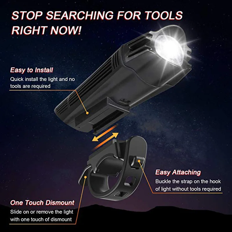 Ultra Bright USB Rechargeable Bike Light Set Waterproof Bicycle Front Headlight Back Taillight, 4 Light Modes Bike Headlight
Ultra Bright USB Rechargeable Bike Light Set Waterproof Bicycle Front Headlight Back Taillight, 4 Light Modes Bike Headlight