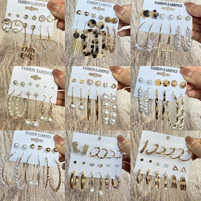 YUNAO Jewelry New Style Simple Pearl Earrings Irregular Pearl Butterfly Six-Piece Earrings Female Hot Sale Earrings 
YUNAO Jewelry New Style Simple Pearl Earrings Irregular Pearl Butterfly Six-Piece Earrings Female Hot Sale Earrings