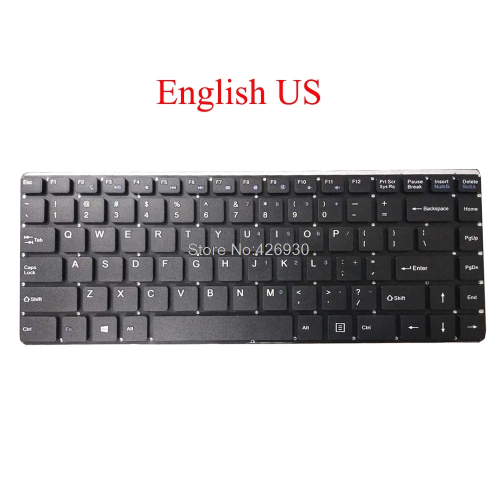 Ноутбук клавиатура для Sonqi F10 YXTNB92-06 SCDY-300-2-1 ZX300T 300T на английском и русском языке