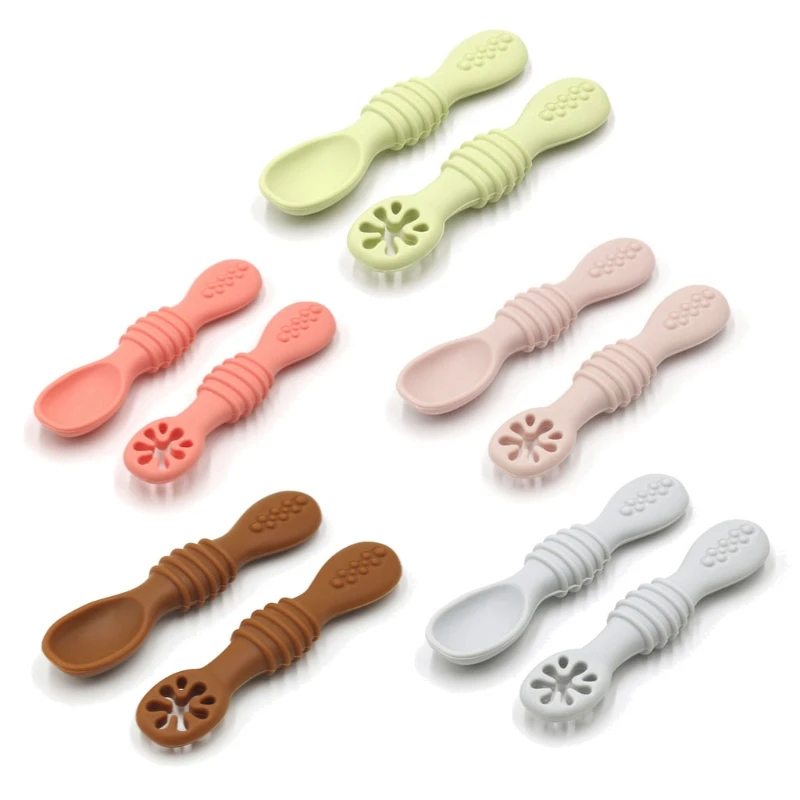 2 Stuks Mooie Baby Leren Lepels Gebruiksvoorwerpen Set Schattige Peuter Servies Baby Siliconen Bijtring Speelgoed Voeden Scoop T
2 Stuks Mooie Baby Leren Lepels Gebruiksvoorwerpen Set Schattige Peuter Servies Baby Siliconen Bijtring Speelgoed Voeden Scoop T
