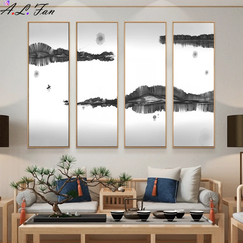 4pcs Chinese Style Landscapes Wall Art Canvas Painting Home Decor Prints Posters Pictures Scroll Painting Hanging Wall Tapestry
4pcs Chinese Style Landscapes Wall Art Canvas Painting Home Decor Prints Posters Pictures Scroll Painting Hanging Wall Tapestry