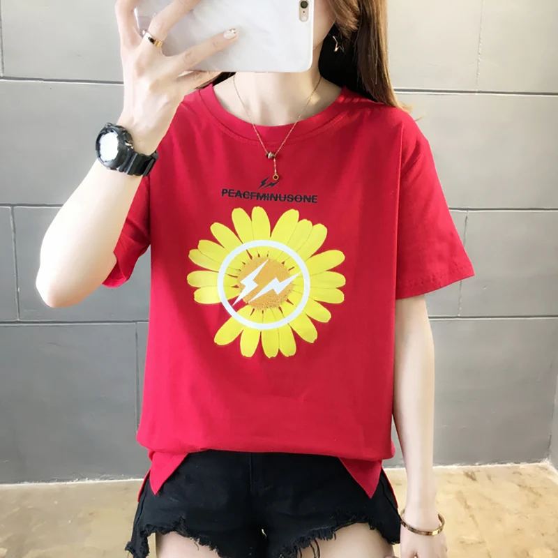 Футболка женская с цветочным принтом, Свободный Топ, модная рубашка с коротким рукавом, одежда в Корейском стиле, лето 2020
Футболка женская с цветочным принтом, Свободный Топ, модная рубашка с коротким рукавом, одежда в Корейском стиле, лето 2020