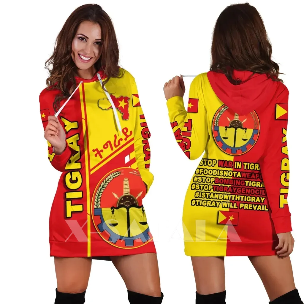 Ethiopia Tigray Strong Africa New Harajuku Novelty 3D Print Autumn Hoodies Dress Women Casual Wear Long Sleeve Hooded Dress-5
Ethiopia Tigray Strong Africa New Harajuku Novelty 3D Print Autumn Hoodies Dress Women Casual Wear Long Sleeve Hooded Dress-5
