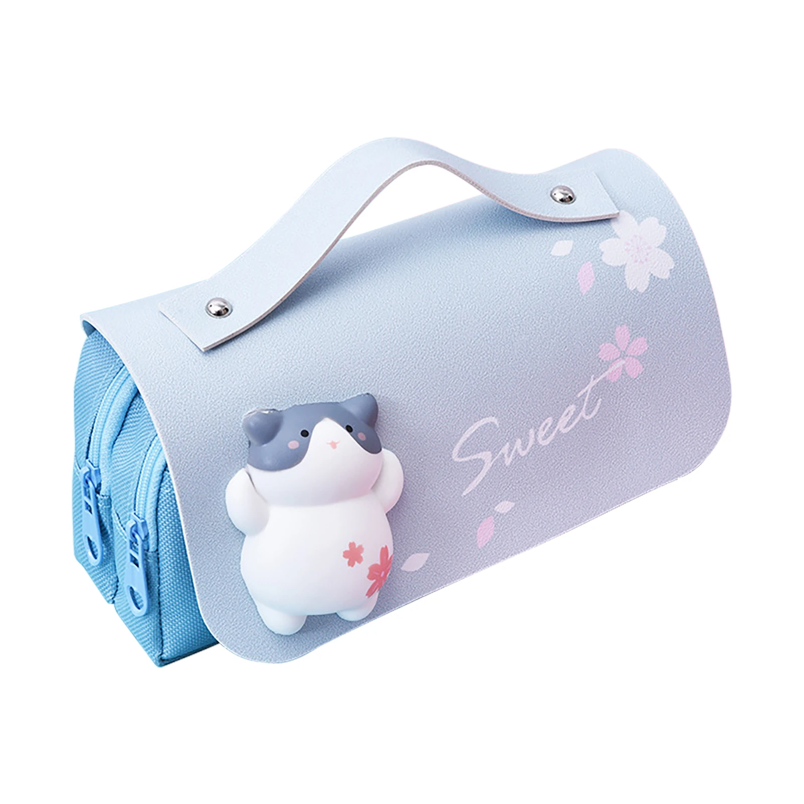 Girl Large Capacity Stationery Ruler Pouch Pen Storage Case PU Leather Gift Pencil Bag Kawaii Sakura Office With Zipper Cute
Girl Large Capacity Stationery Ruler Pouch Pen Storage Case PU Leather Gift Pencil Bag Kawaii Sakura Office With Zipper Cute