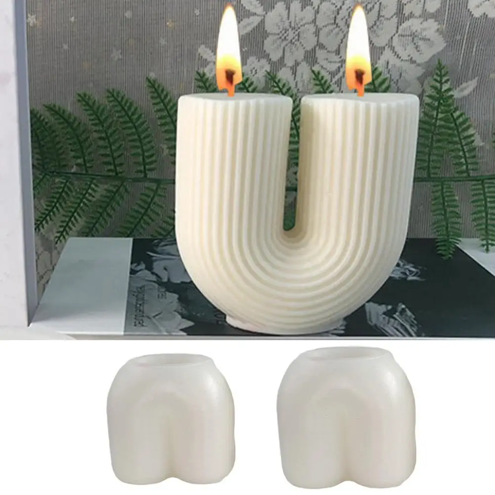 Aesthetic Ribbed U Shaped Stripe Silicone Candle Moulds Pillar Arch Taper Curl Candle Mold For Home Decor
Aesthetic Ribbed U Shaped Stripe Silicone Candle Moulds Pillar Arch Taper Curl Candle Mold For Home Decor