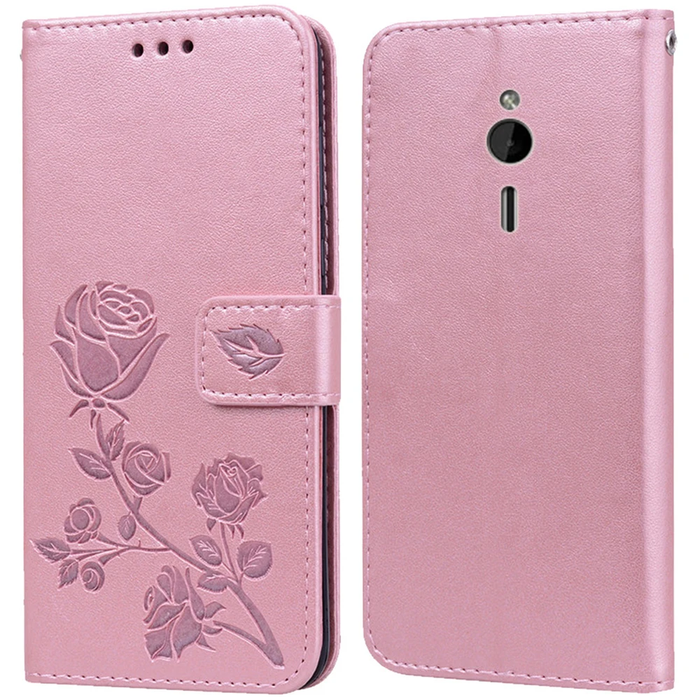Роскошный кожаный чехол книжка с откидной крышкой для Nokia 230/230 бумажник двойной SIM
