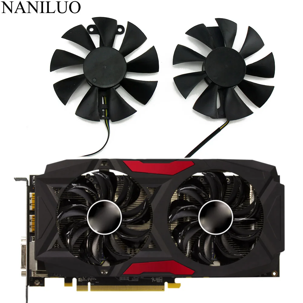Охлаждающий вентилятор GA91S2U PowerColor Red Devil RX580 GPU для видеокарт Radeon Dragon AX RX 480 470 580