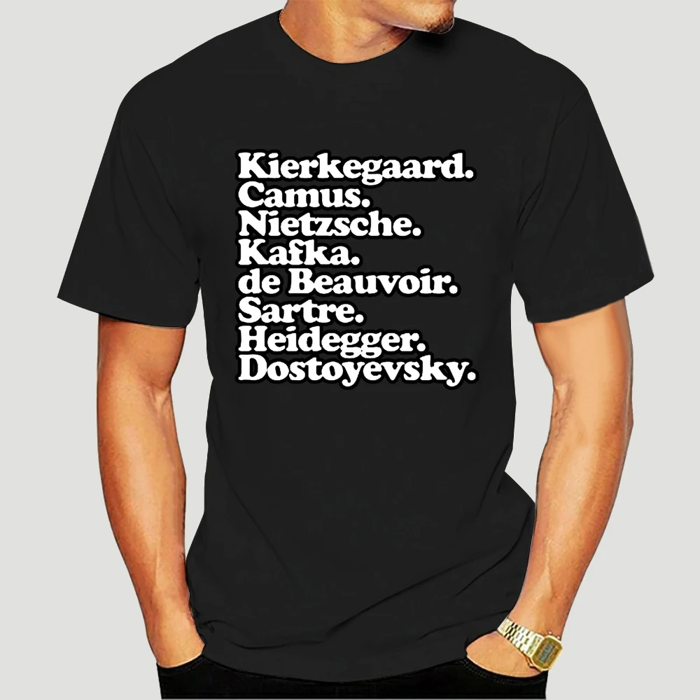 Men t-shirt Kierkegaard. Camus. Nietzsche. Kafka. de Beauvoir. Sartre. Heidegger. Dostoyevsky. tshirt Women t shirt
Men t-shirt Kierkegaard. Camus. Nietzsche. Kafka. de Beauvoir. Sartre. Heidegger. Dostoyevsky. tshirt Women t shirt