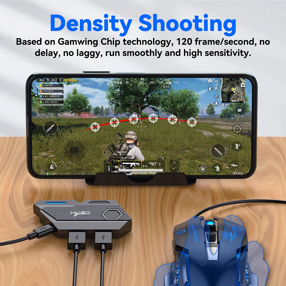 HXSJ P3 Mobile Game Controller Converter PUBG Gamepad Gaming Keyboard Mouse Mobile Phone Holder for iPad iOS Android Adapter NEW
HXSJ P3 Mobile Game Controller Converter PUBG Gamepad Gaming Keyboard Mouse Mobile Phone Holder for iPad iOS Android Adapter NEW