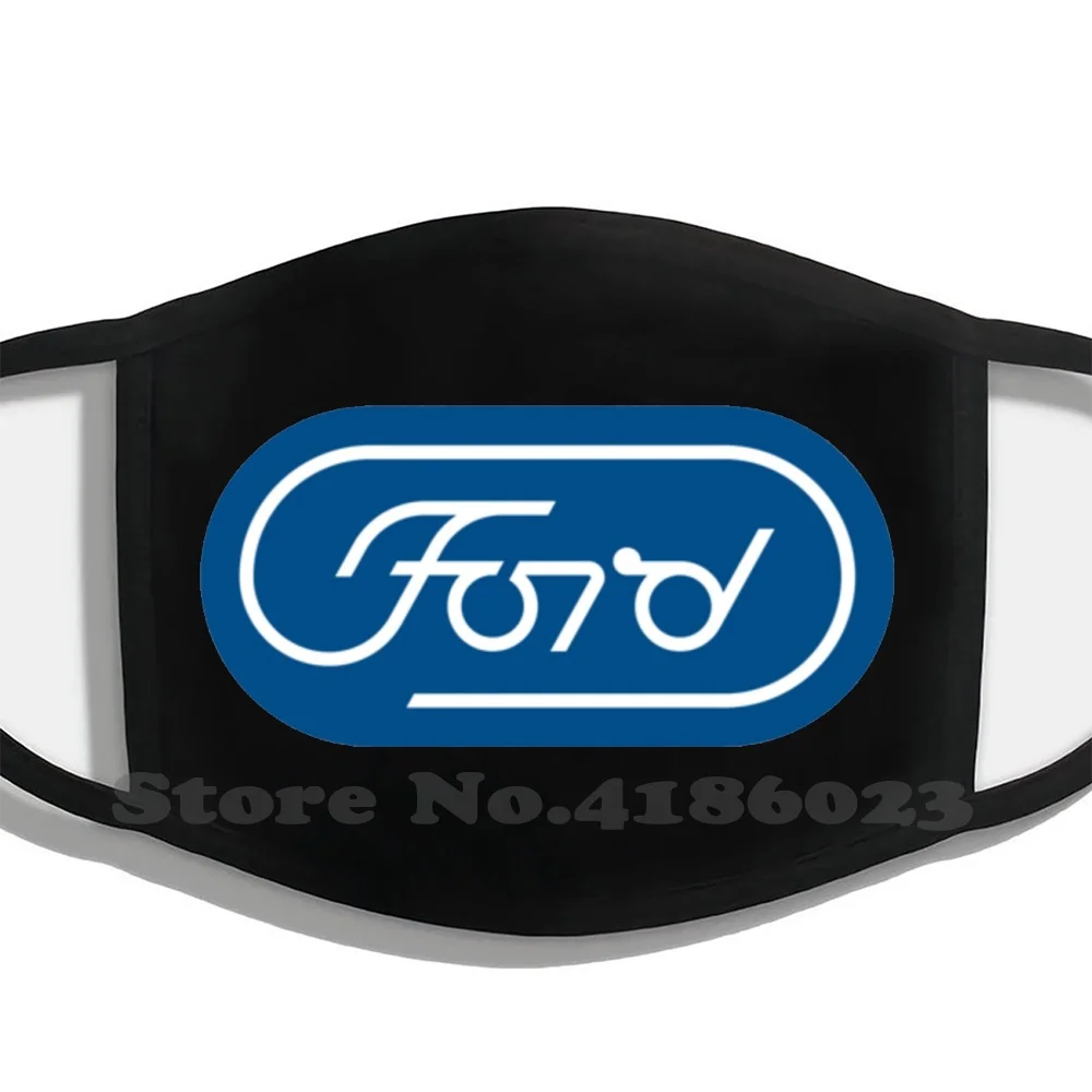Неиспользованная черная дышащая многоразовая маска для рта с логотипом Ford 1966