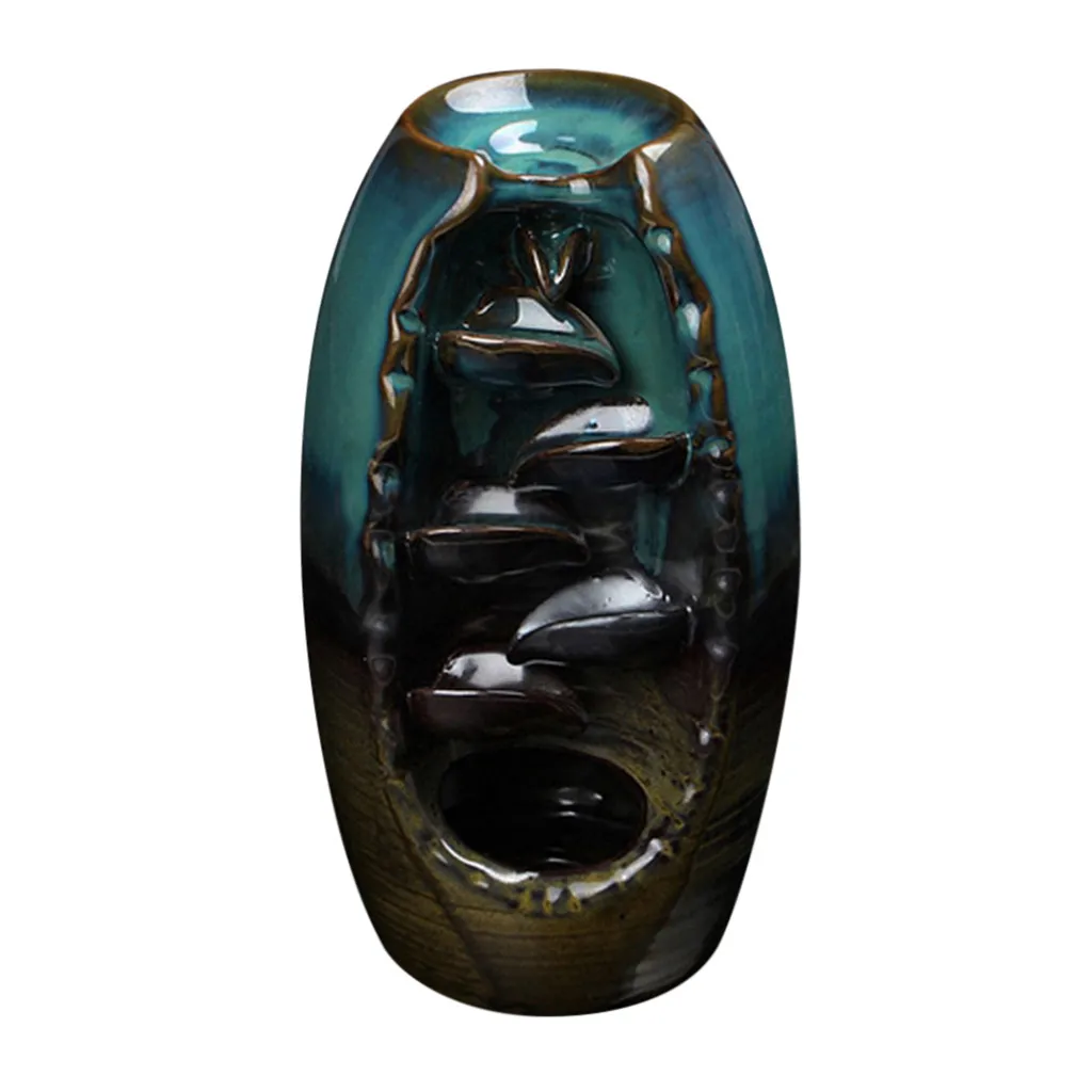 Buddhist handicraft incense burner ceramic return waterfall incense burner household decoration incense burner
Buddhist handicraft incense burner ceramic return waterfall incense burner household decoration incense burner