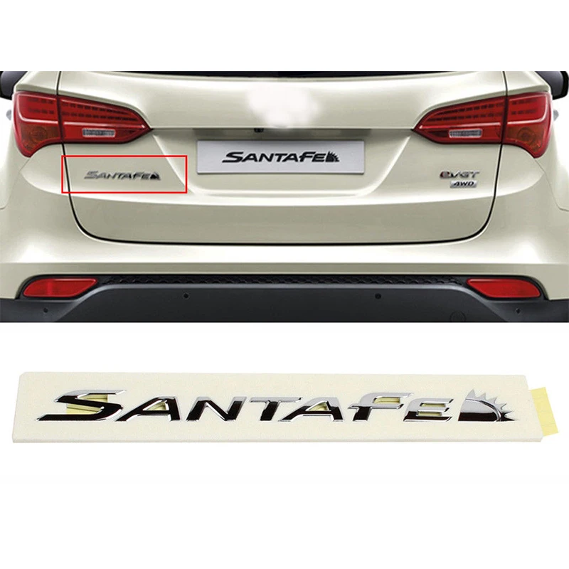 Эмблема для корейского автомобиля santafe DM новая эмблема SANTAFE 863102W000 SANTA FE с надписью