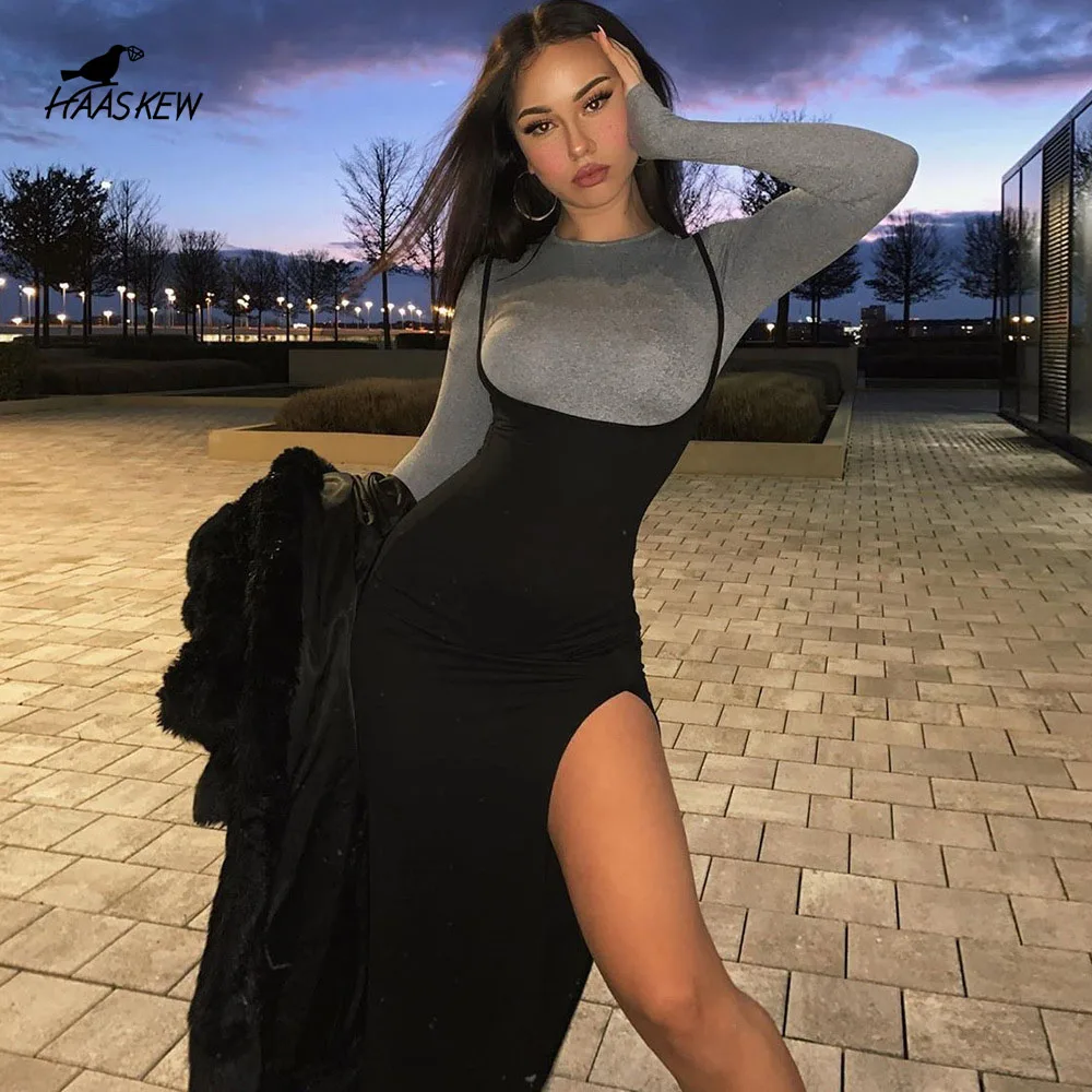 Sexy Black High Womens Dress Waisted A Line Suspender Skirts 2021 Spring Summer Fashion New Women High Split Long Maxi Skirt
Sexy Black High Womens Dress Waisted A Line Suspender Skirts 2021 Spring Summer Fashion New Women High Split Long Maxi Skirt