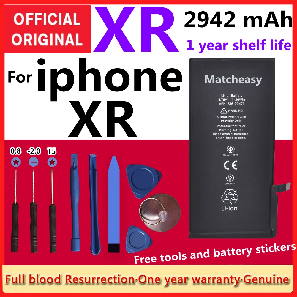 Battery for IPhone 6 6S 7 8 Plus 5S 5 5C X SE XR XS MAX 6Plus 7Plus 8Plus 4 4S Mobile Phone Bateria Replacement Free Tools
Battery for IPhone 6 6S 7 8 Plus 5S 5 5C X SE XR XS MAX 6Plus 7Plus 8Plus 4 4S Mobile Phone Bateria Replacement Free Tools