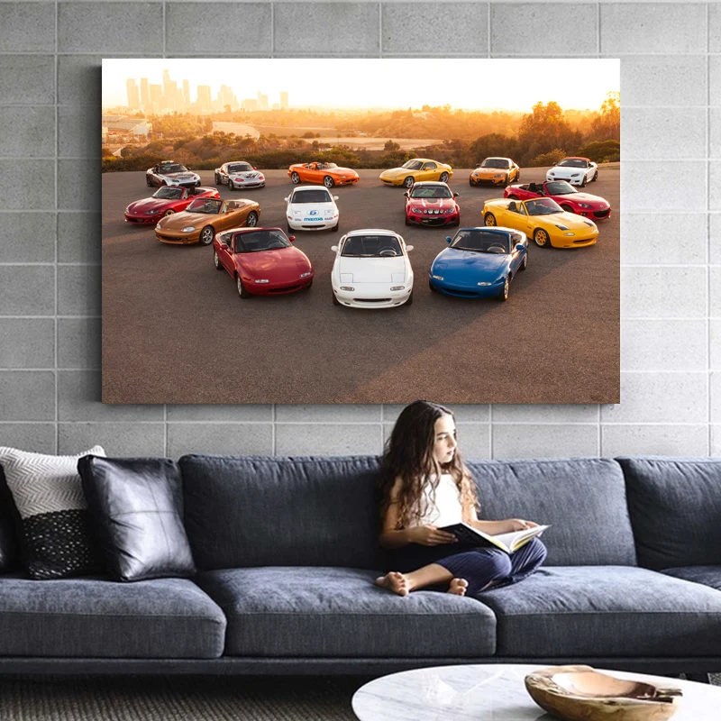 Mazda MX-5 Cabriolet Classic Vintage Car Sportscar Posters Canvas Print Paintings Wall Decor Art Room Decorations
Mazda MX-5 Cabriolet Classic Vintage Car Sportscar Posters Canvas Print Paintings Wall Decor Art Room Decorations