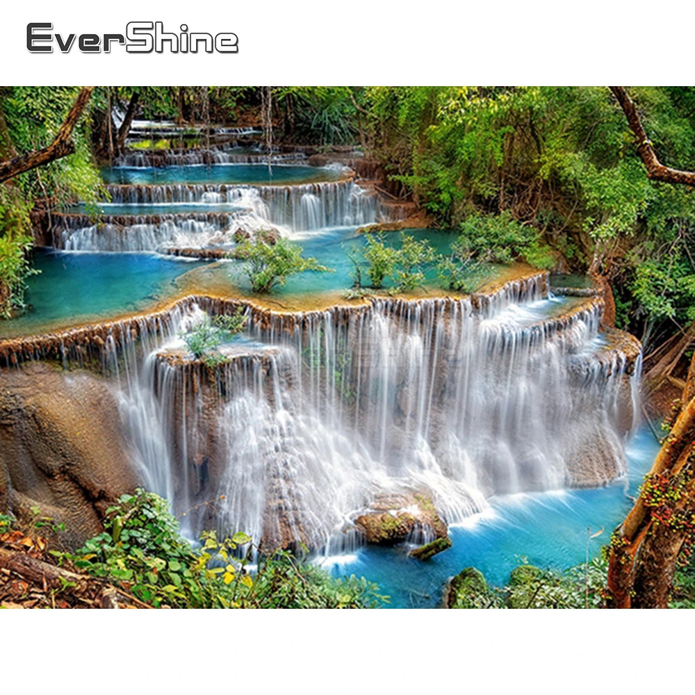EverShine Diamond Embroidery Nature Scenery Diamond Painting Full Drill Round Waterfall Beads Pictures Kits Diamond Mosaic Art
EverShine Diamond Embroidery Nature Scenery Diamond Painting Full Drill Round Waterfall Beads Pictures Kits Diamond Mosaic Art